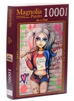 MAGNOLIA CASSE-TÊTE 1000 PIÈCES - HARLEY QUINN - ARTISTE ROMI LERDA #1710